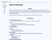 Tablet Screenshot of lagom.nl