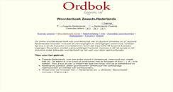 Desktop Screenshot of ordbok.lagom.nl