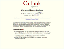 Tablet Screenshot of ordbok.lagom.nl